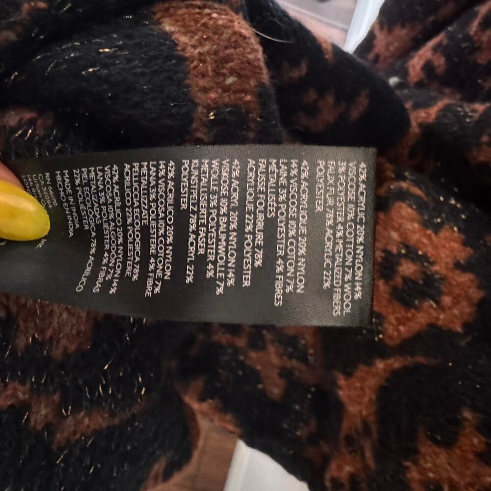 Anthropologie Leopard Duster Sweater - Picture 7 of 7